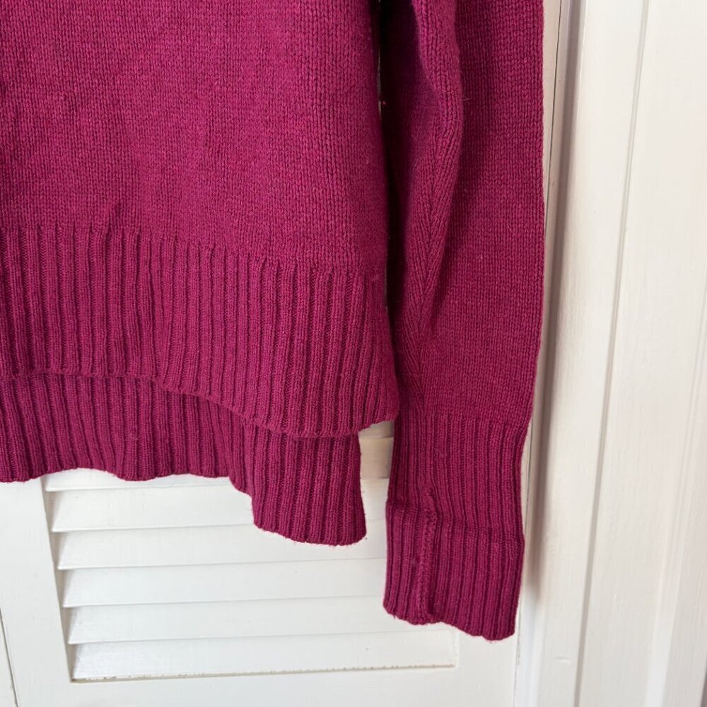 By Anthropologie Blair turtleneck tunic sweater small pink berry oversized - Picture 3 of 13